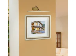 Searchlight Integrerad LED 1 Ljus Bild Vgglampa Borstat guld