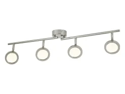 Searchlight Languna Integrerad LED 4 Light Split Bar Spotlight Chrome