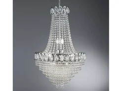 Searchlight Louis Philipe 11 ljus ljuskrona kromfinish, E14