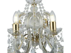 Searchlight Marie Therese 8 ljus kristallkrona polerad mssing, E14