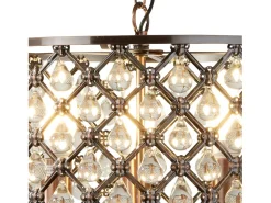 Searchlight Marquise 3 ljus takhnge koppar med glaskristaller, E14