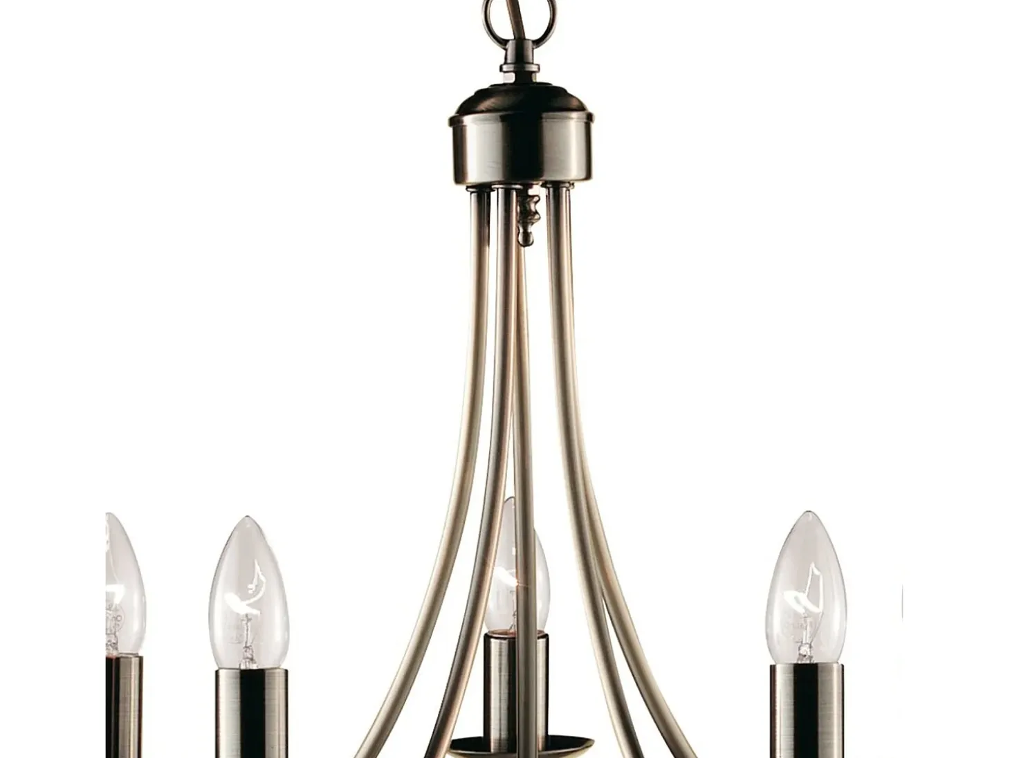 Searchlight Maypole 5 Ltt takhnge med flera armar Antik mssing, E14