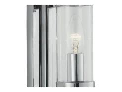 Searchlight Milo 1 ljus glasskrm ljus vgglampa krom, E14