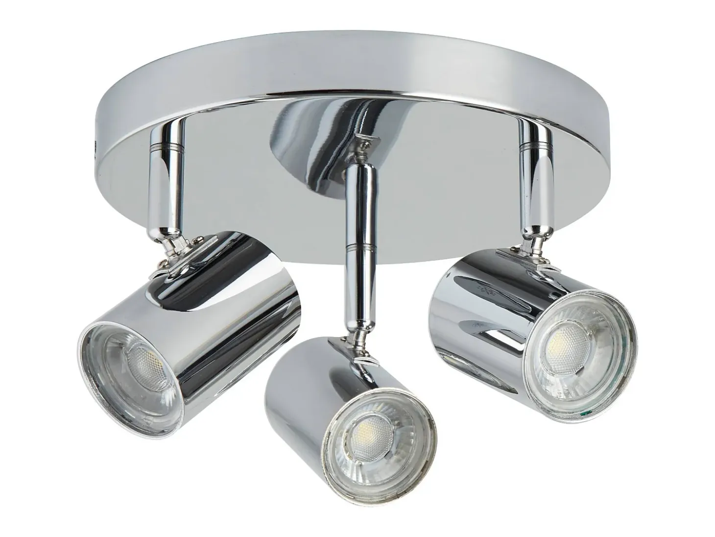 Searchlight Rollo Integrerad LED 3 Light Spotlight Krom