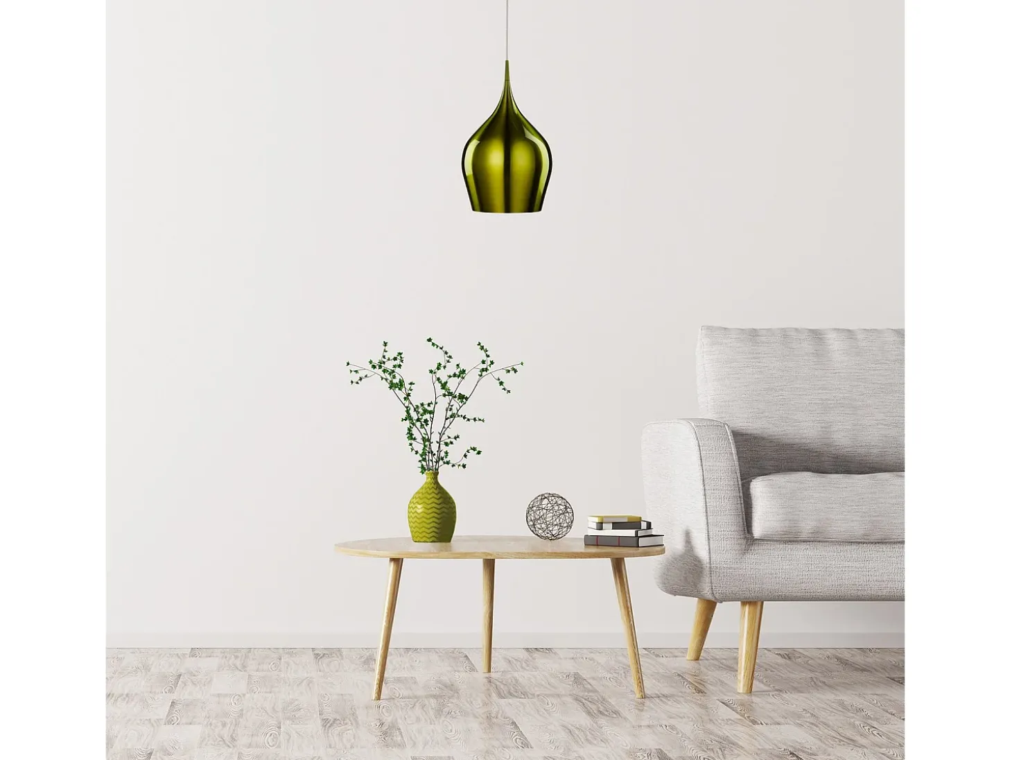 Searchlight Vibrant 1 ljus stor kupol takhnge grn, E27