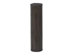 Senad Alfombra rectangular bambú marrón oscuro 80x500 cm