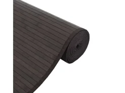 Senad Alfombra rectangular bambú marrón oscuro 70x300 cm