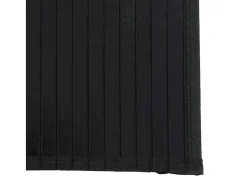 Senad Alfombra rectangular bambú negro 100x300 cm