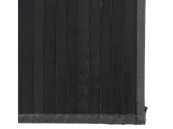 Senad Alfombra rectangular bambú negro 80x500 cm