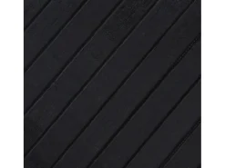 Senad Alfombra rectangular bambú negro 80x400 cm