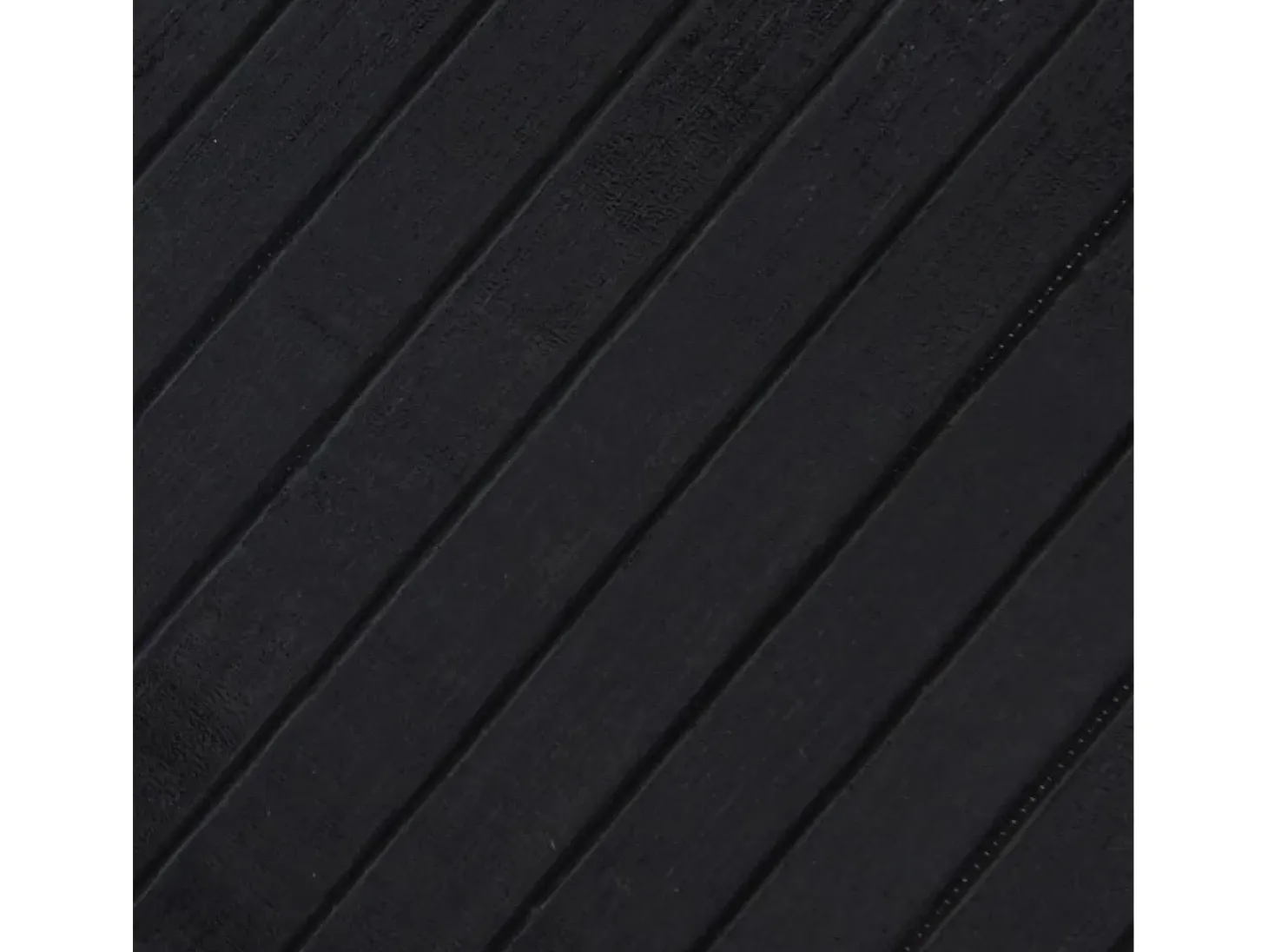 Senad Alfombra rectangular bambú negro 80x400 cm
