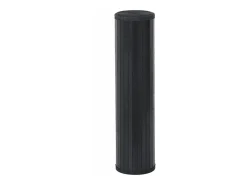 Senad Alfombra rectangular bambú negro 80x400 cm