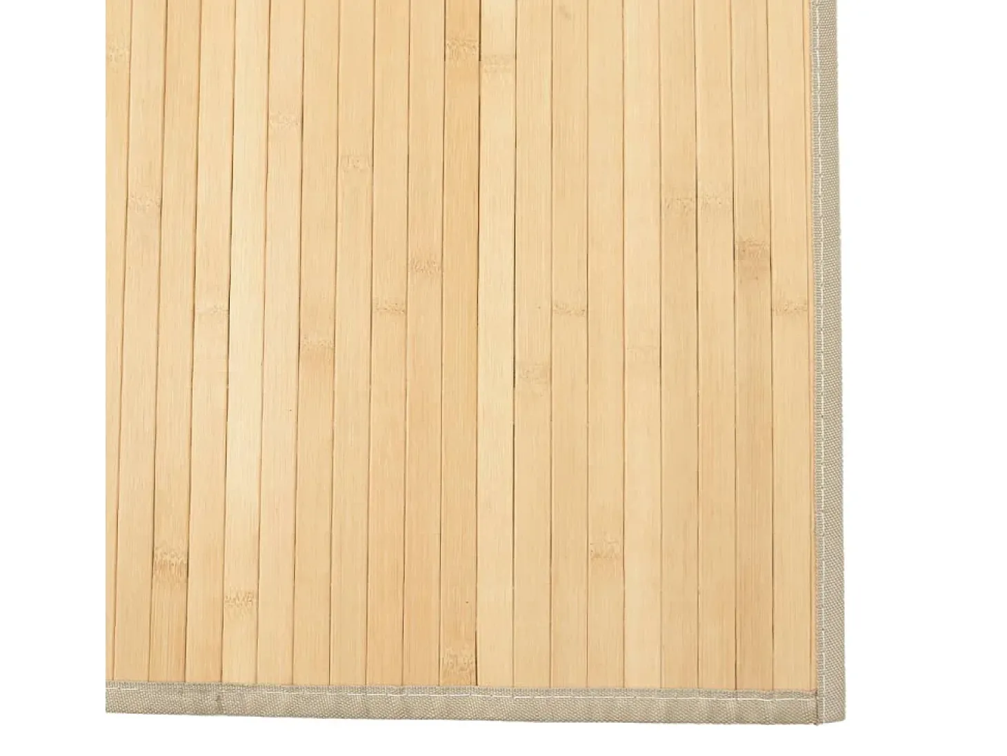 Senad Alfombra rectangular bambú color natural claro 80x100 cm