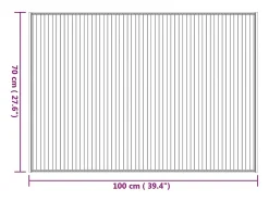 Senad Alfombra rectangular bambú color natural 70x100 cm