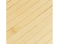 Senad Alfombra rectangular bambú color natural claro 100x300 cm