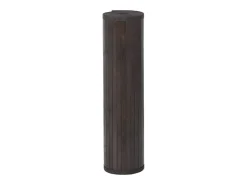 Senad Alfombra rectangular bambú marrón oscuro 60x200 cm