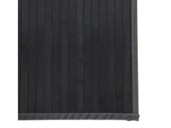 Senad Alfombra rectangular bambú gris 100x400 cm