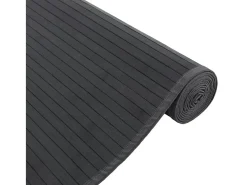 Senad Alfombra rectangular bambú gris 80x500 cm