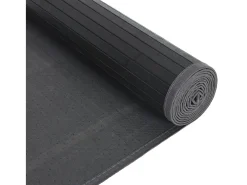 Senad Alfombra rectangular bambú gris 80x500 cm