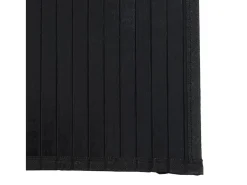 Senad Alfombra rectangular bambú negro 60x300 cm