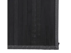 Senad Alfombra rectangular bambú gris 80x300 cm