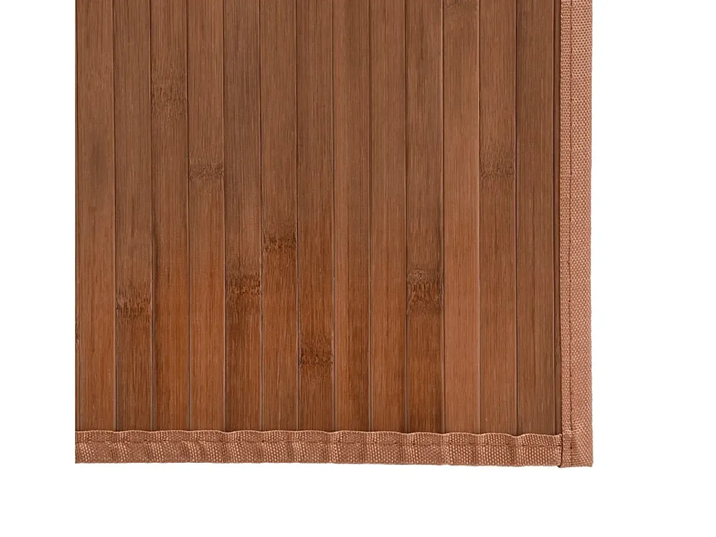 Senad Alfombra rectangular bambú marrón 80x400 cm