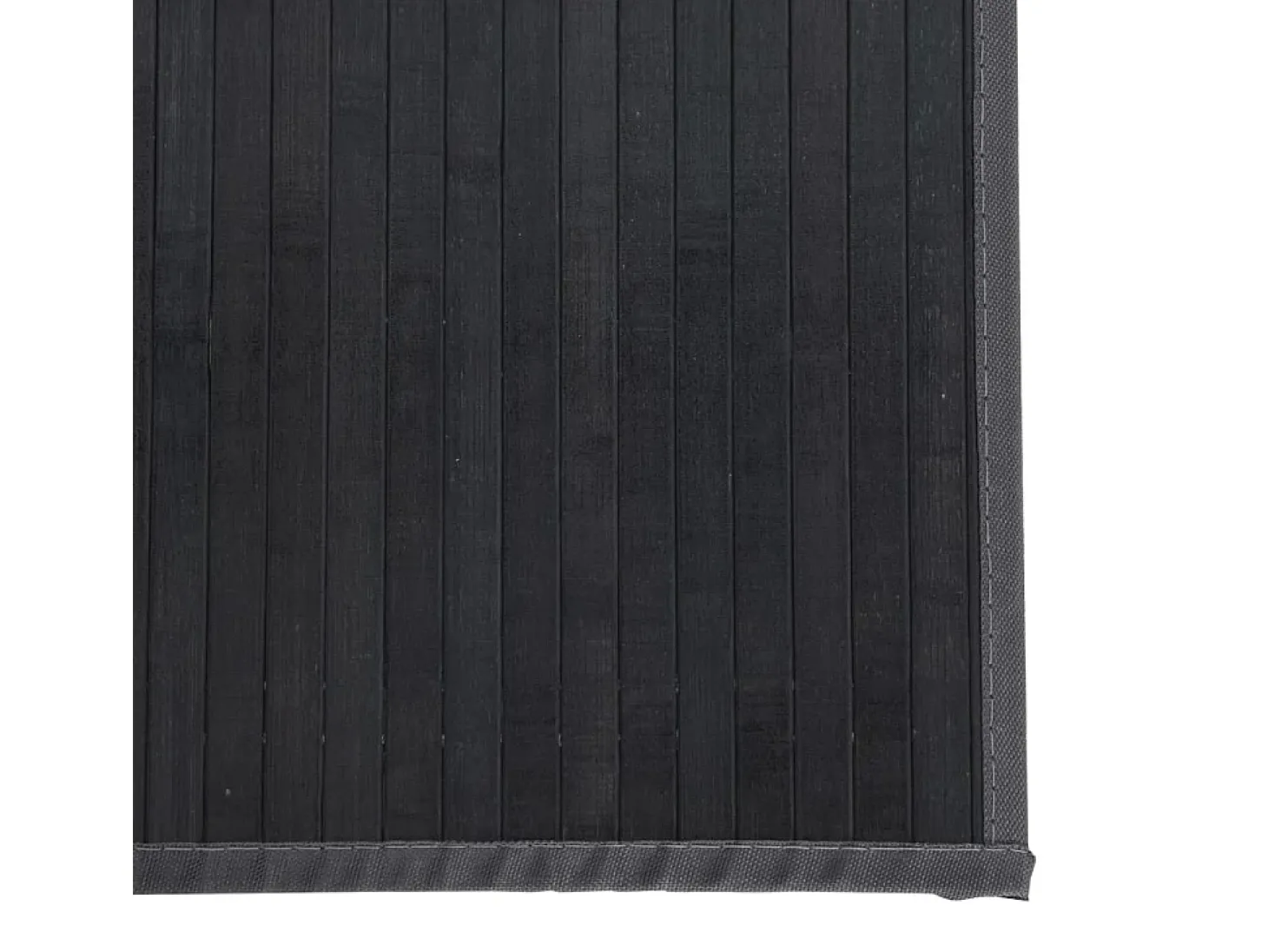 Senad Alfombra rectangular bambú gris 100x300 cm