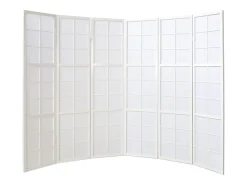 Separador de ambiente 264x175x2.2 cm blanco Shoji