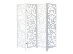 Separador de ambiente 175x173x2,2 cm blanco Shoji