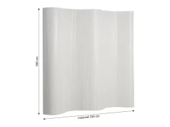 Separador de ambiente 200x250x0,3 cm lavado en blanco