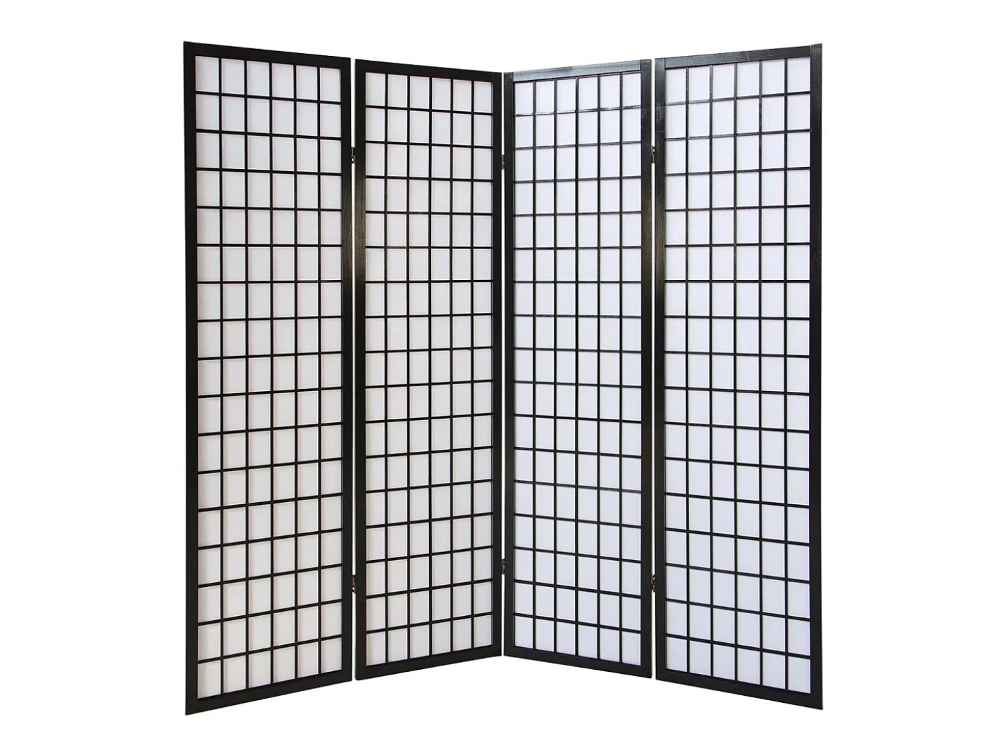 Separador de ambiente 175x176x2.2 cm Shoji negro