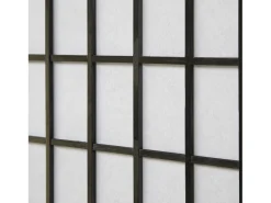 Separador de ambiente 175x176x2.2 cm Shoji negro