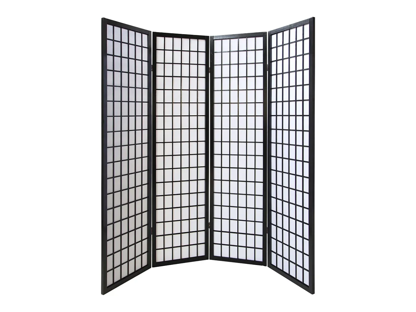Separador de ambiente 175x176x2.2 cm Shoji negro