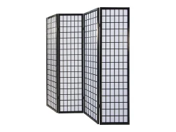 Separador de ambiente 175x176x2.2 cm Shoji negro