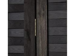 Separador de ambiente 120x2.2x170 cm negro