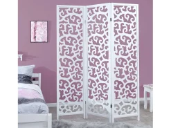 Separador de ambiente 130x2.2x175 cm blanco Shoji