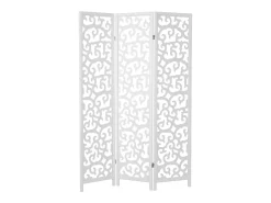 Separador de ambiente 130x2.2x175 cm blanco Shoji