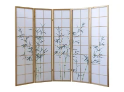 Separador de ambiente 220x2x175 cm blanco natural