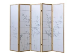 Separador de ambiente 220x2x175 cm blanco natural