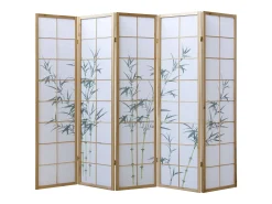 Separador de ambiente 220x2x175 cm blanco natural