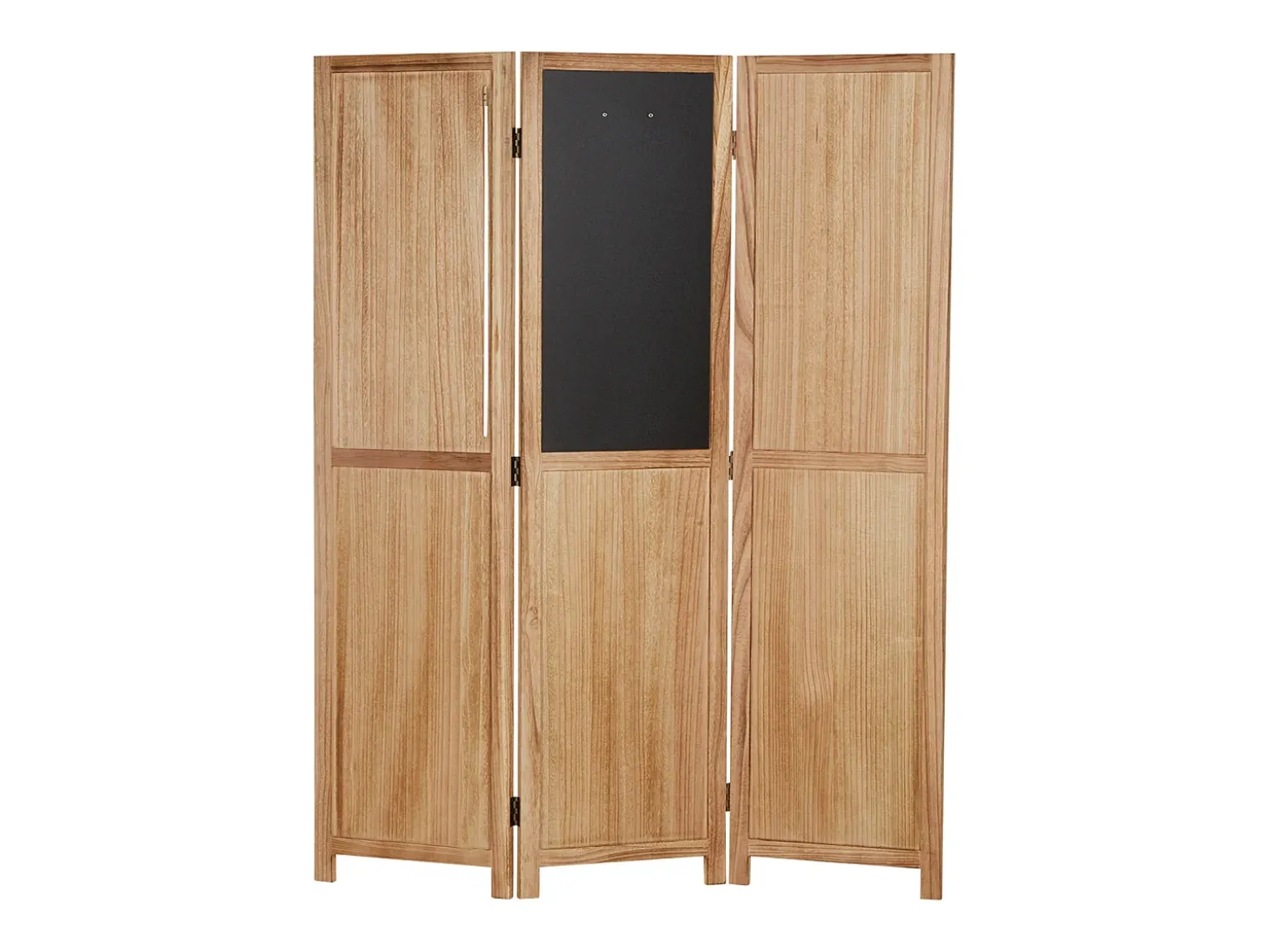 Separador de ambiente 170x120x2 cm biombo de madera natural