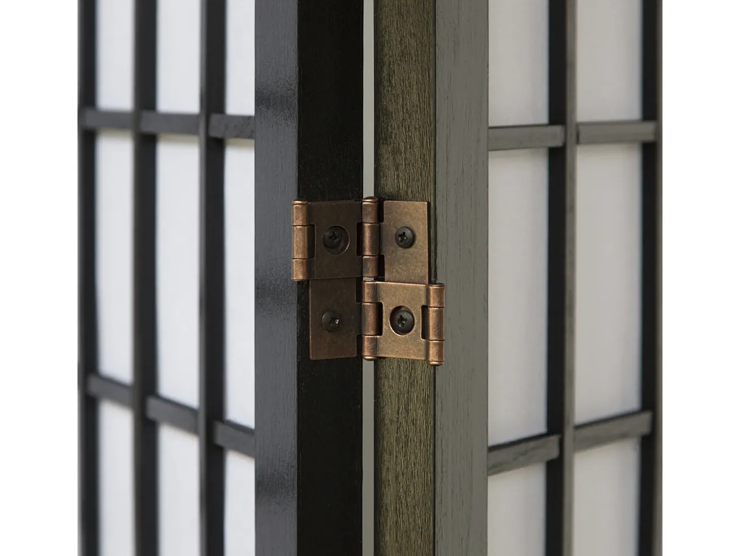Separador de ambiente 264x175x2.2 cm negro Shoji