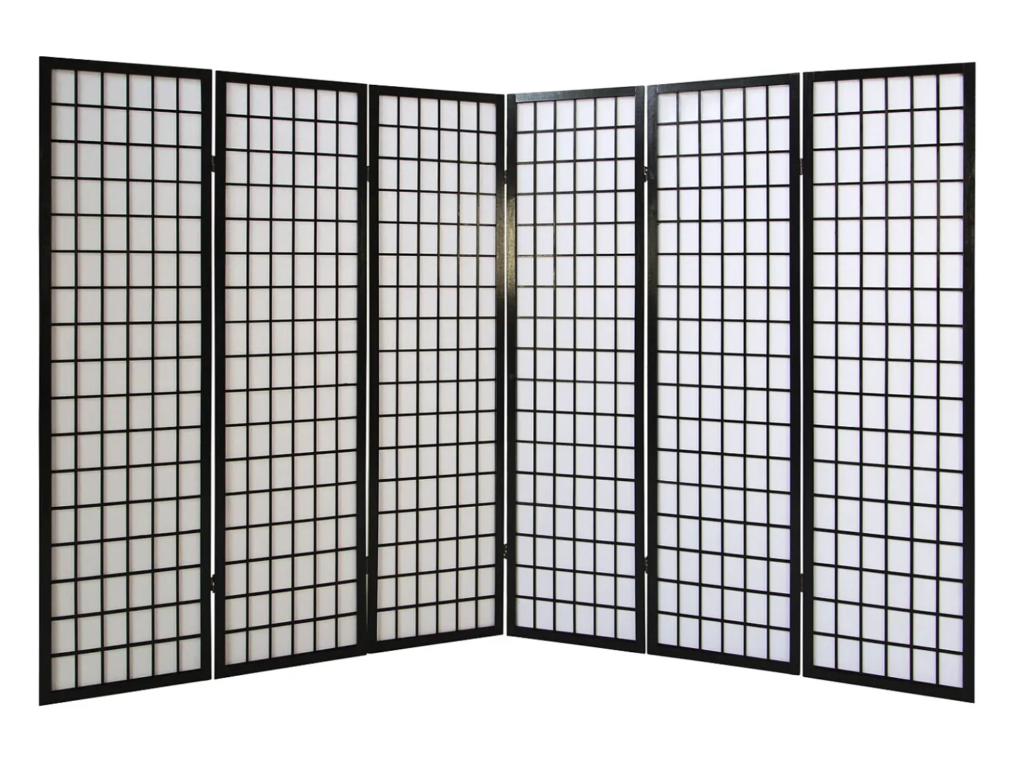 Separador de ambiente 264x175x2.2 cm negro Shoji