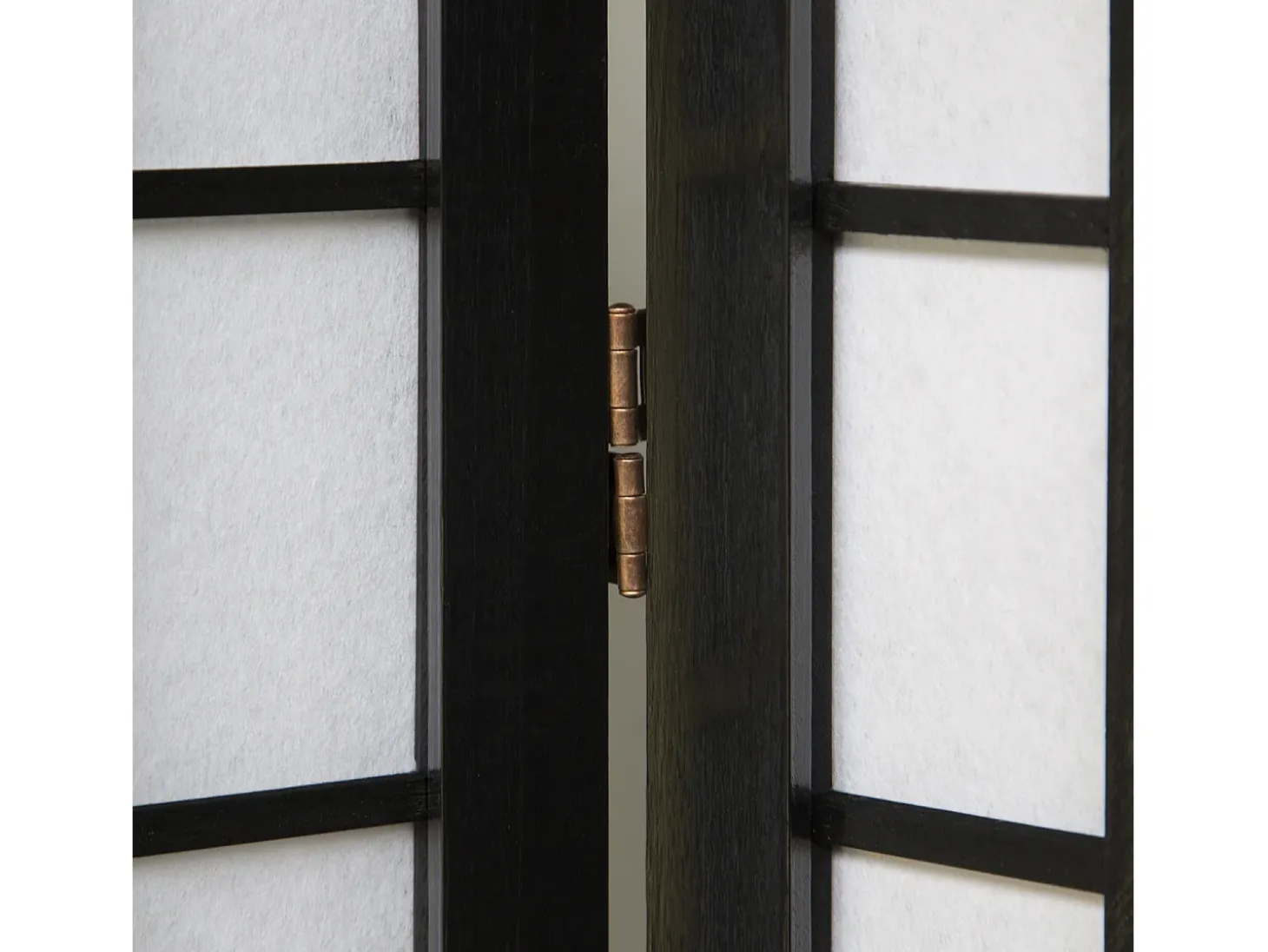 Separador de ambiente 264x175x2.2 cm negro Shoji