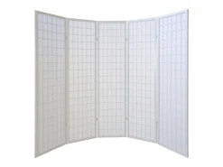 Separador de ambiente 175x220x2.2 cm blanco Shoji