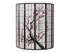 Separador de ambiente 179x264x2 cm negro Shoji
