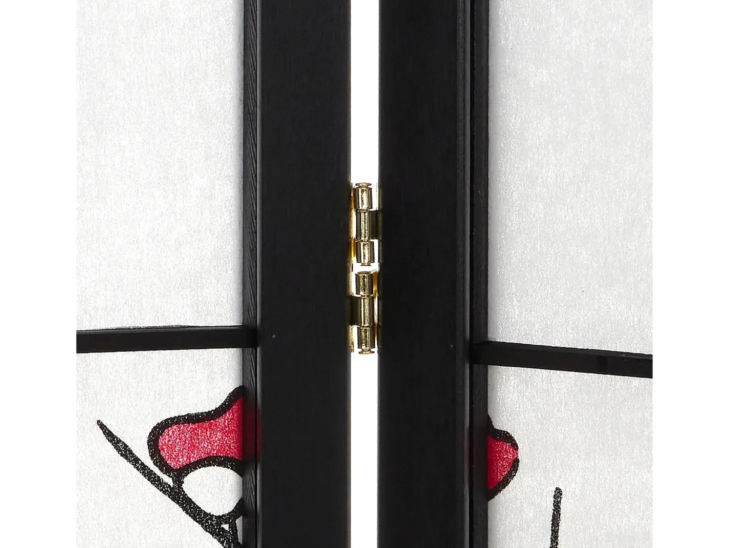 Separador de ambiente 176x2x179 cm negro Shoji