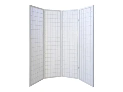 Separador de ambiente 176x2.2x175 cm blanco Shoji