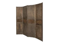 Separador de ambiente 170x160x2 cm Marrón