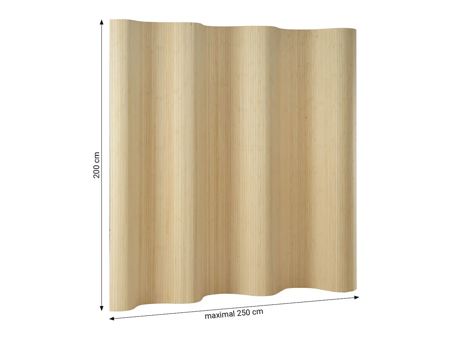 Separador de ambiente 200x250x0,3 cm natural claro